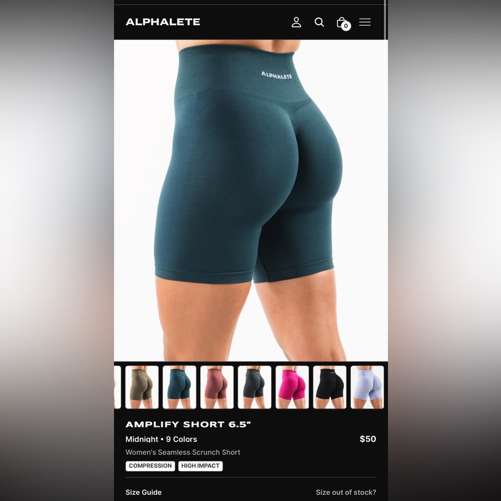 Alphalete Biker Shorts